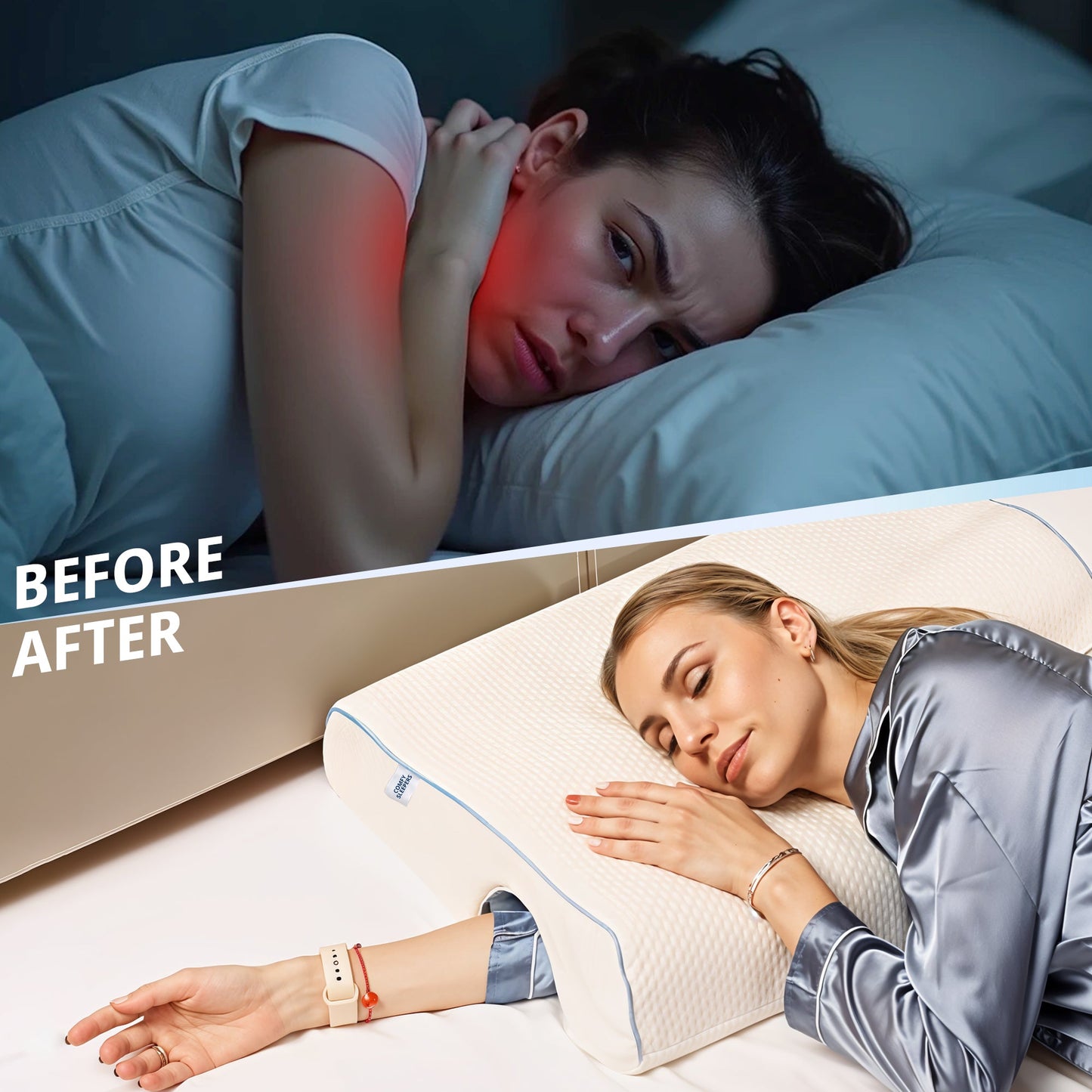 Shoulder Relief Pillow - Flexible Arm Positions for Personalised Comfort