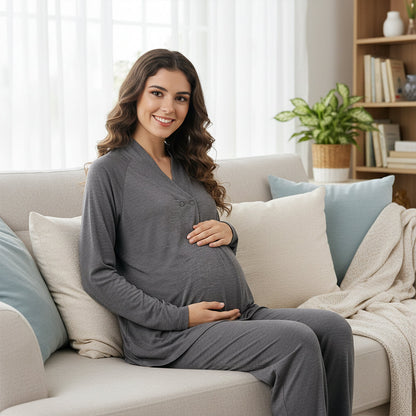 Bamboo Pregnancy Pajama Set