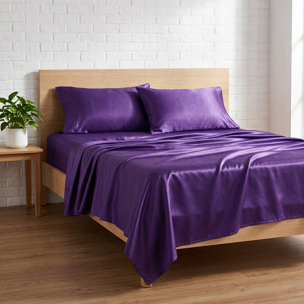 Satin Sheet Set – Ultra Silky, Cooling & Deep Pocket Bedding