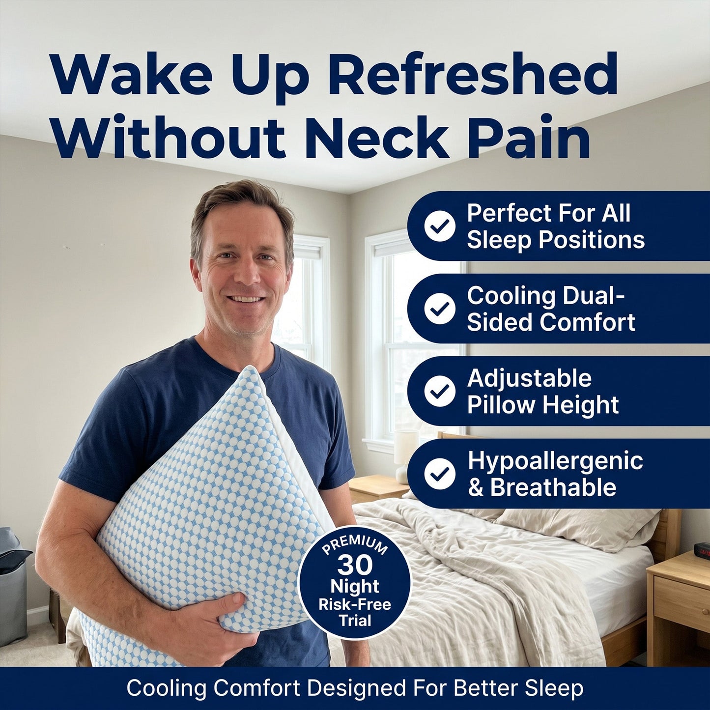 Cooling Gel Infused Pillow